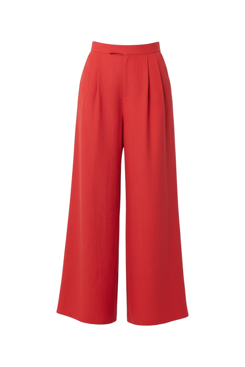 Katherine Wide Leg Pant in Linen Pants CHRISTINE ALCALAY - 8