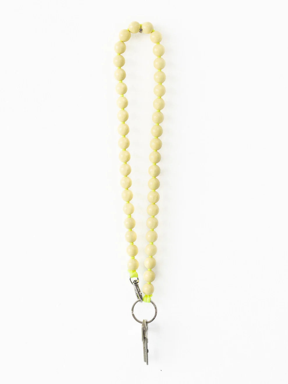 Big Bead Long Keychain Keychain Ina.Seifart Neon Yellow