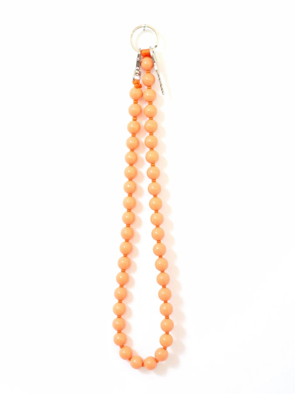 Big Bead Long Keychain Keychain Ina.Seifart Peach