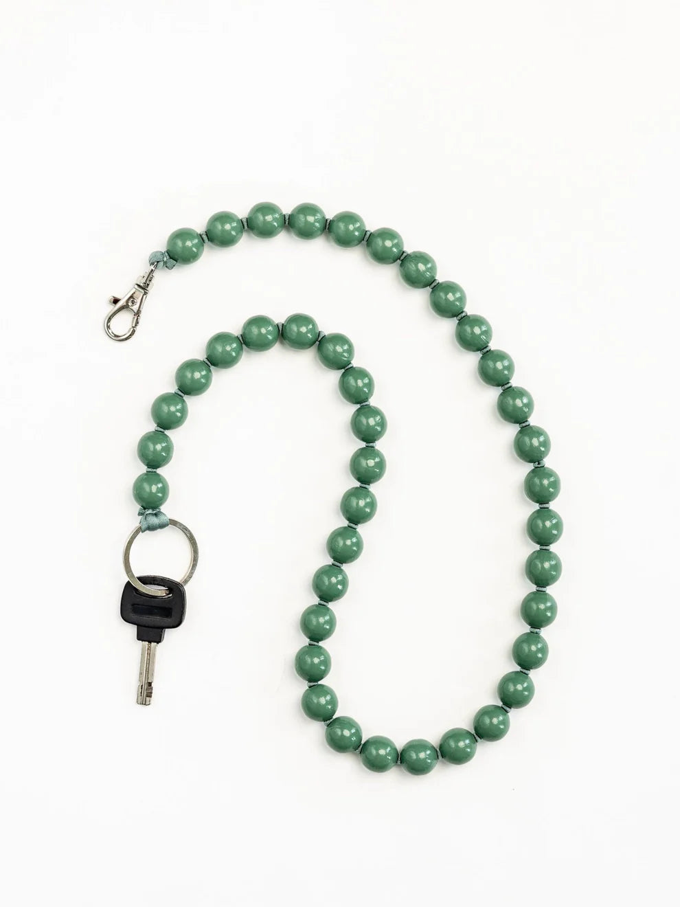 Big Bead Long Keychain Keychain Ina.Seifart Salvia