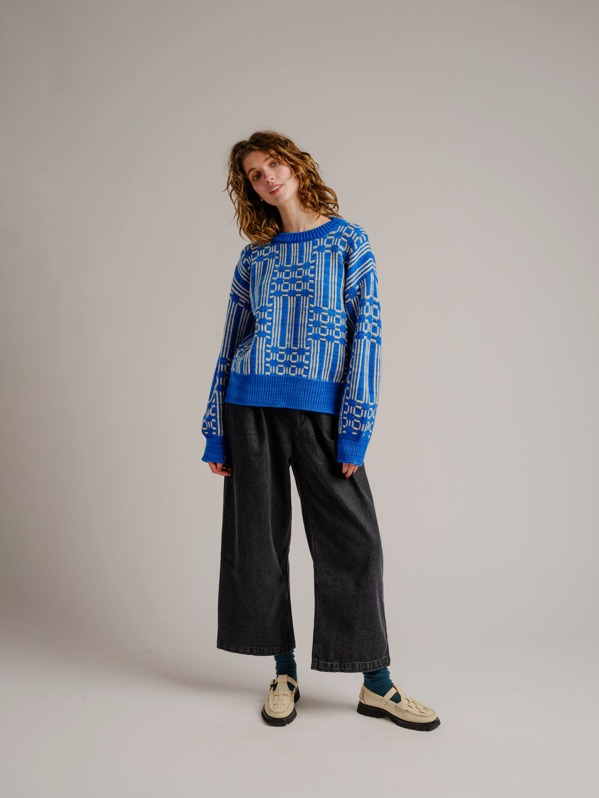 Passing Through Sweater - Cerulean DEGEN - 3