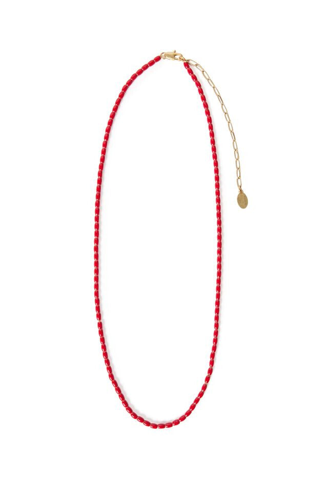 Enamel Barrel Chain Necklace - 18 Jewelry Clare V.