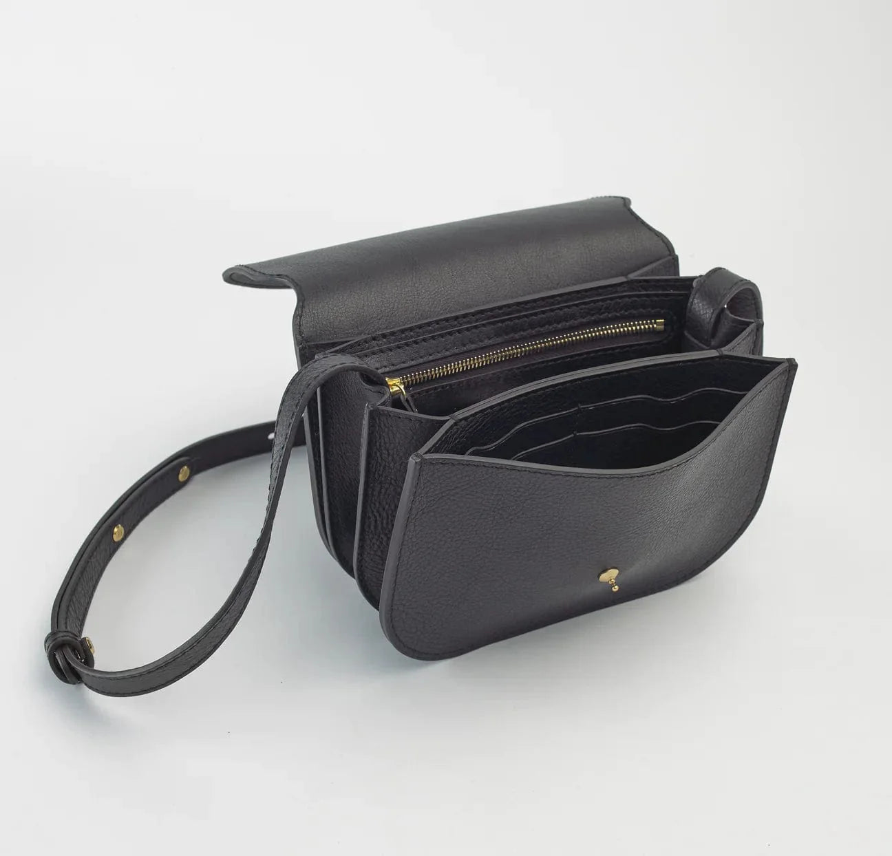 The Po Crossbody in Black Bags Lindquist   