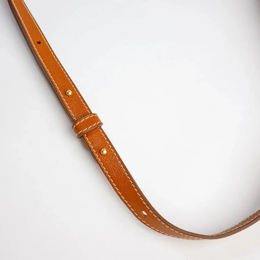 The Po Crossbody in Leather Brown Bags Lindquist   