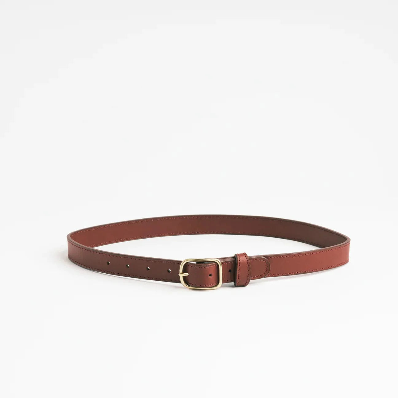 Simple Belt I Belts Lindquist Brick Vachetta S (28"-34) 