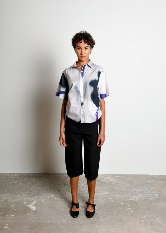 Ties Top UNTITLED IN MOTION Shadow Iris Ivory XS