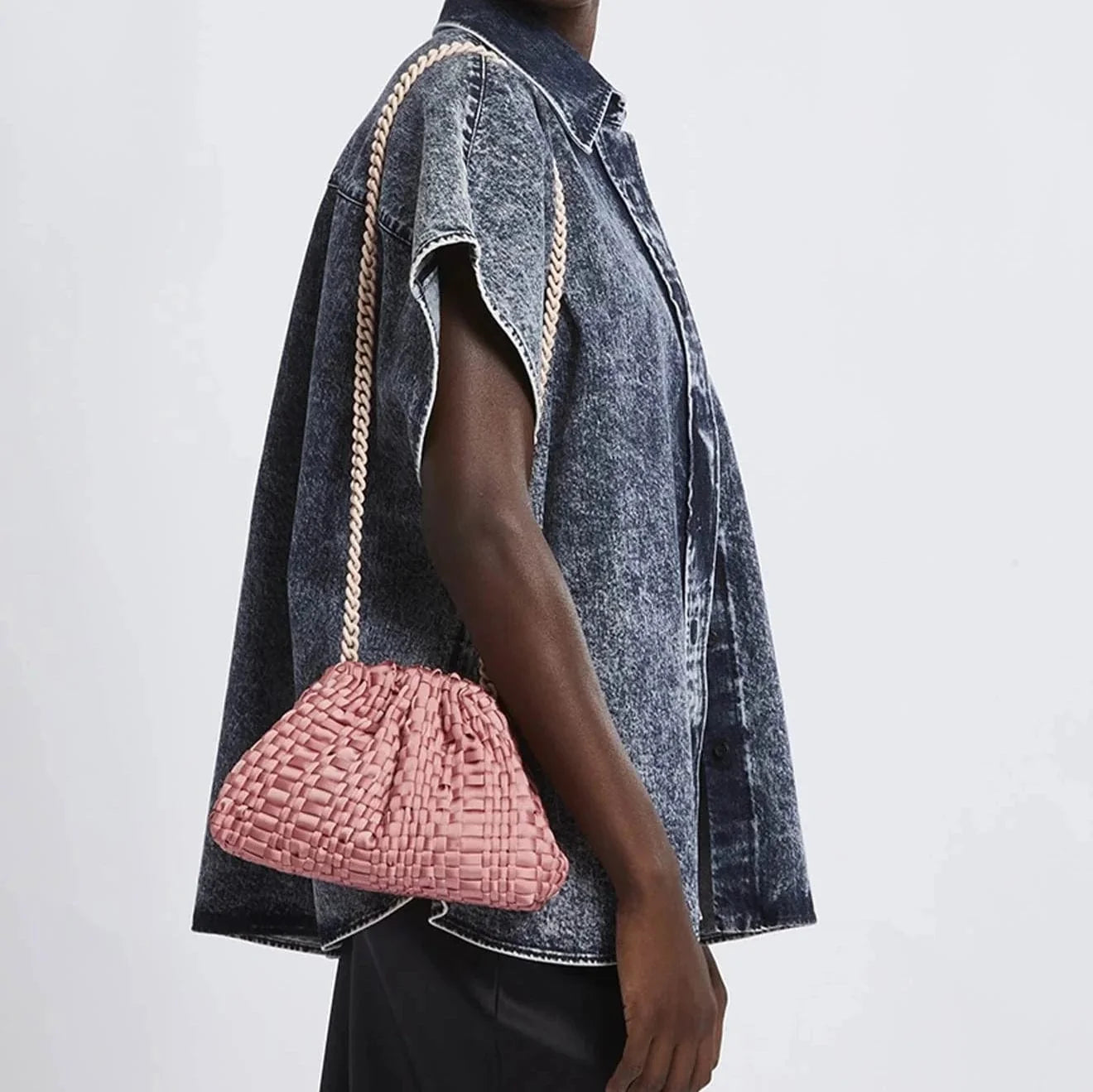 Maria La Rosa Mini Game Bag in Cameo Bags Maria La Rosa