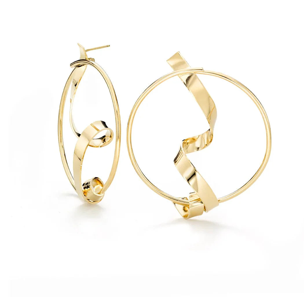 Intersect Earrings Jewelry Oblik Atelier   