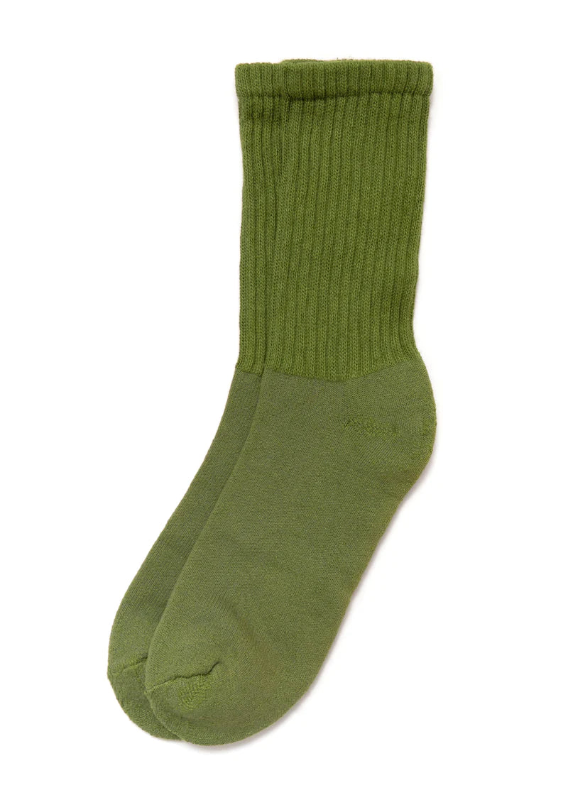Retro Solid Sock Sock American Trench O/S Olive 
