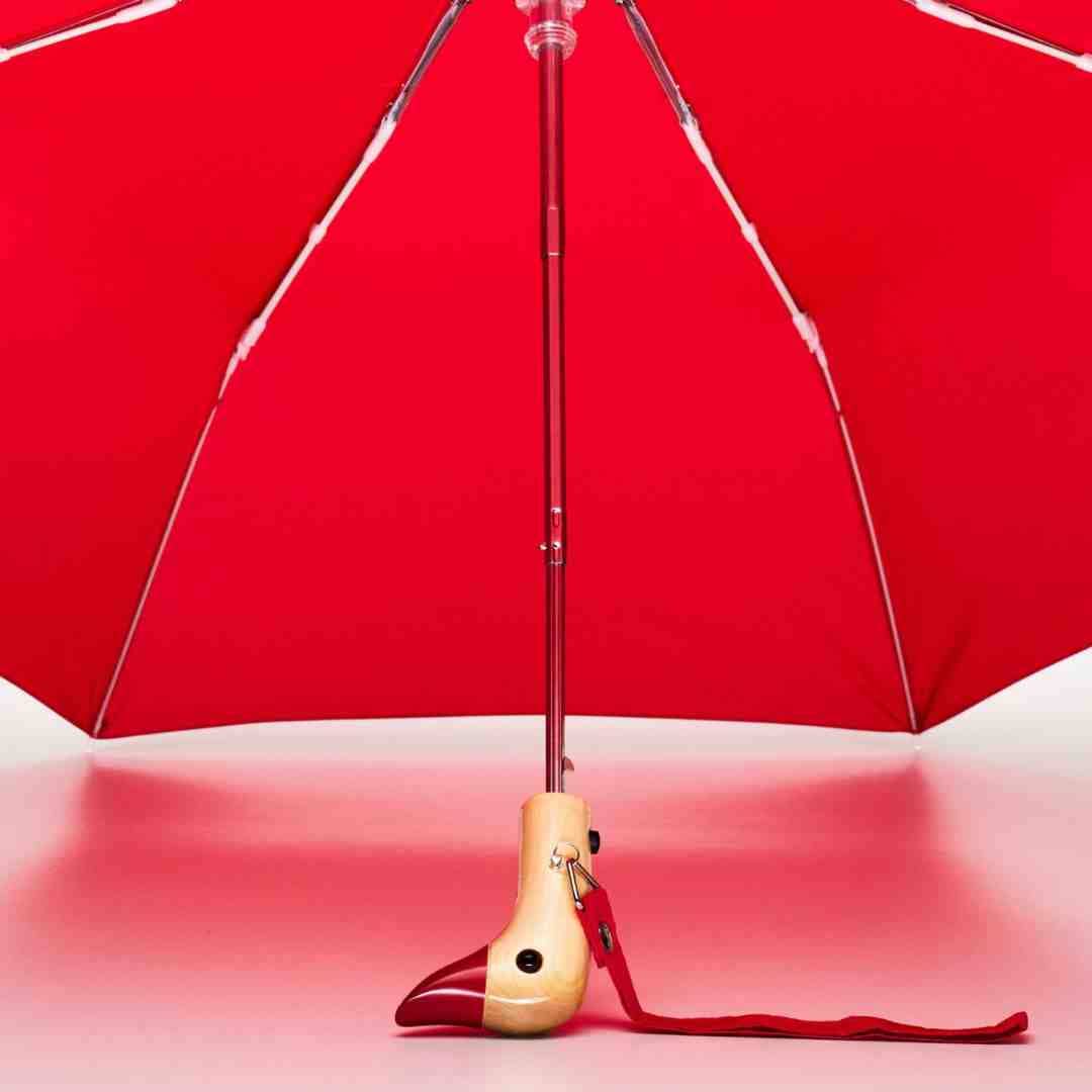 Red Compact Eco-Friendly Duckhead Umbrella Accessories Original Duckhead US