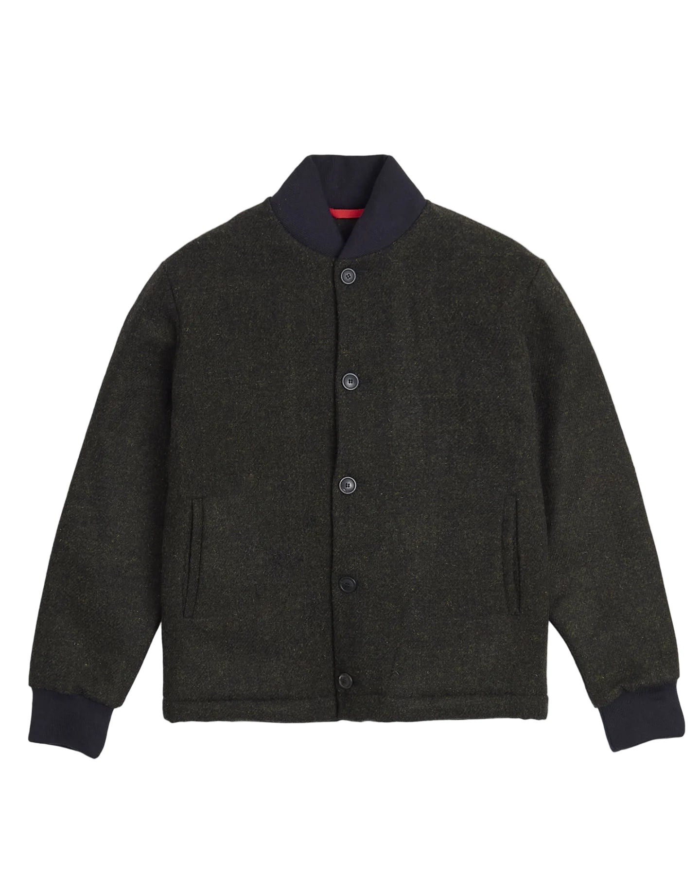 JR Harris Tweed Reversible Wool Bomber