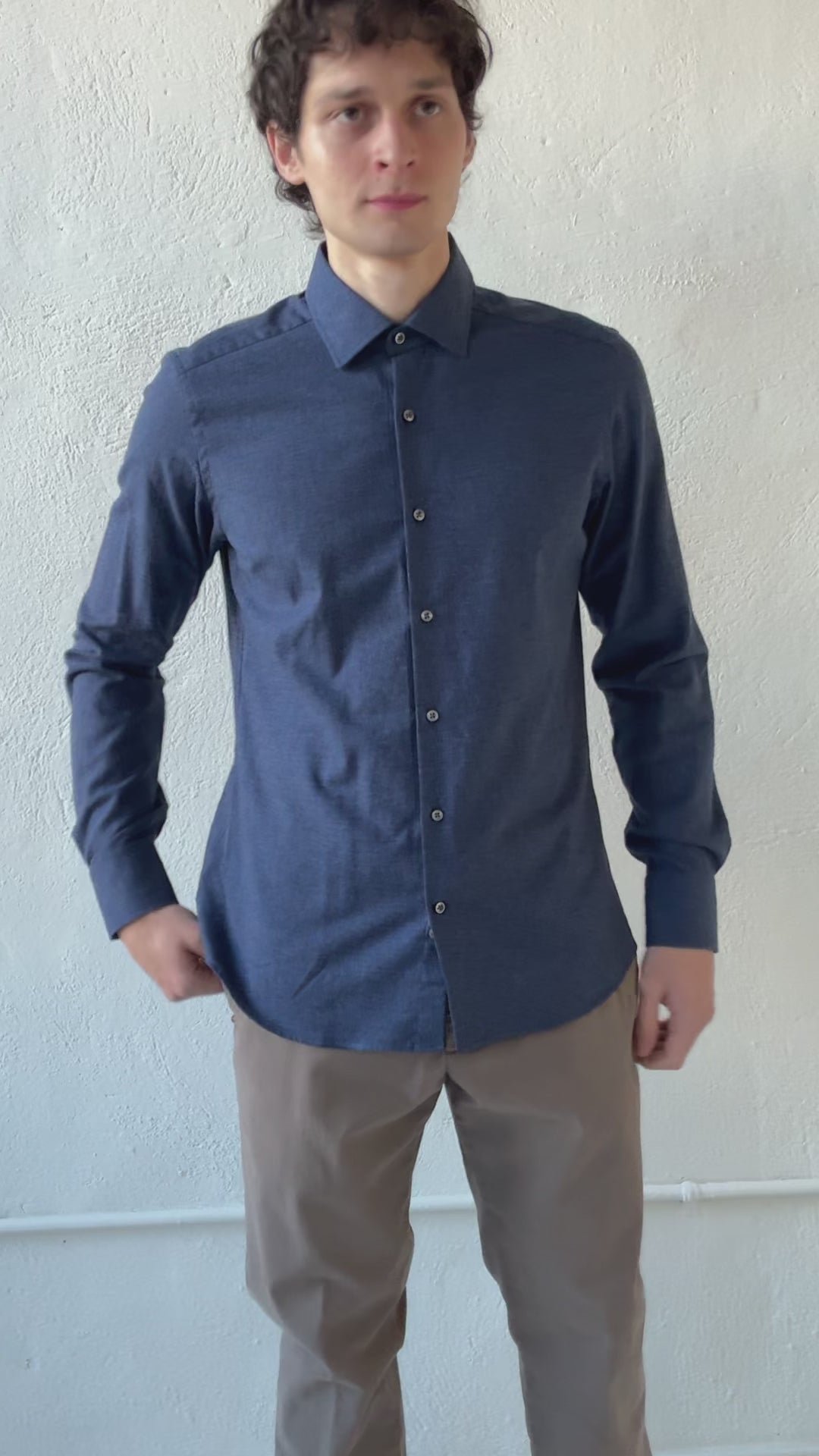 Flannel Twill Shirt Shirts fig.