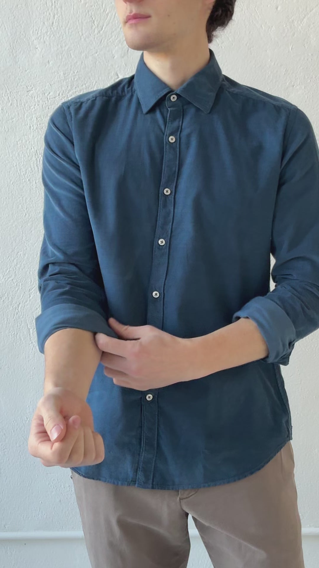 Garment Dyed Fine Wale Corduroy Shirt Shirts fig. - 19