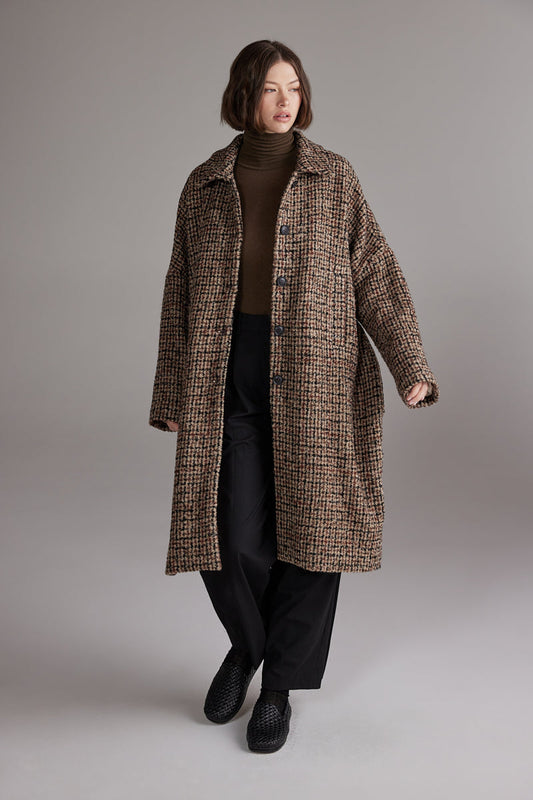 Wool Blend Tweed Coat AMENTE
