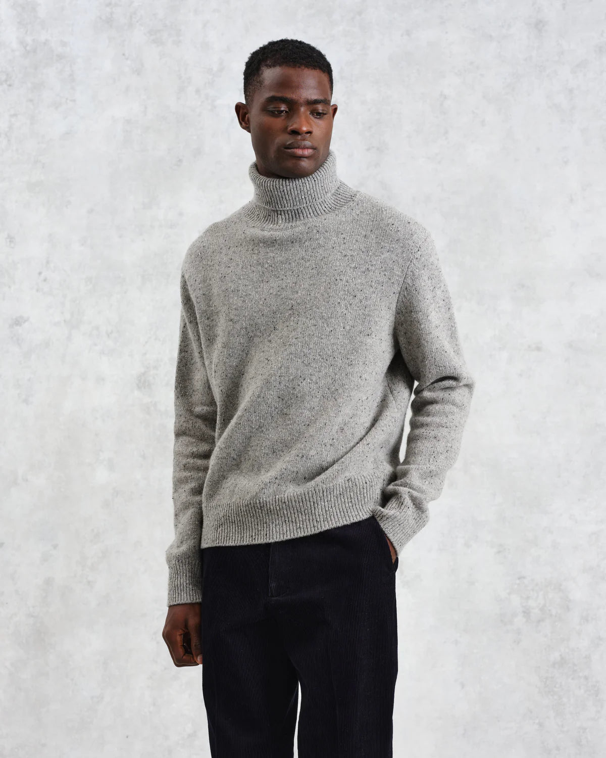 Ridgeway Roll Neck Donegal Sweaters Wax London   