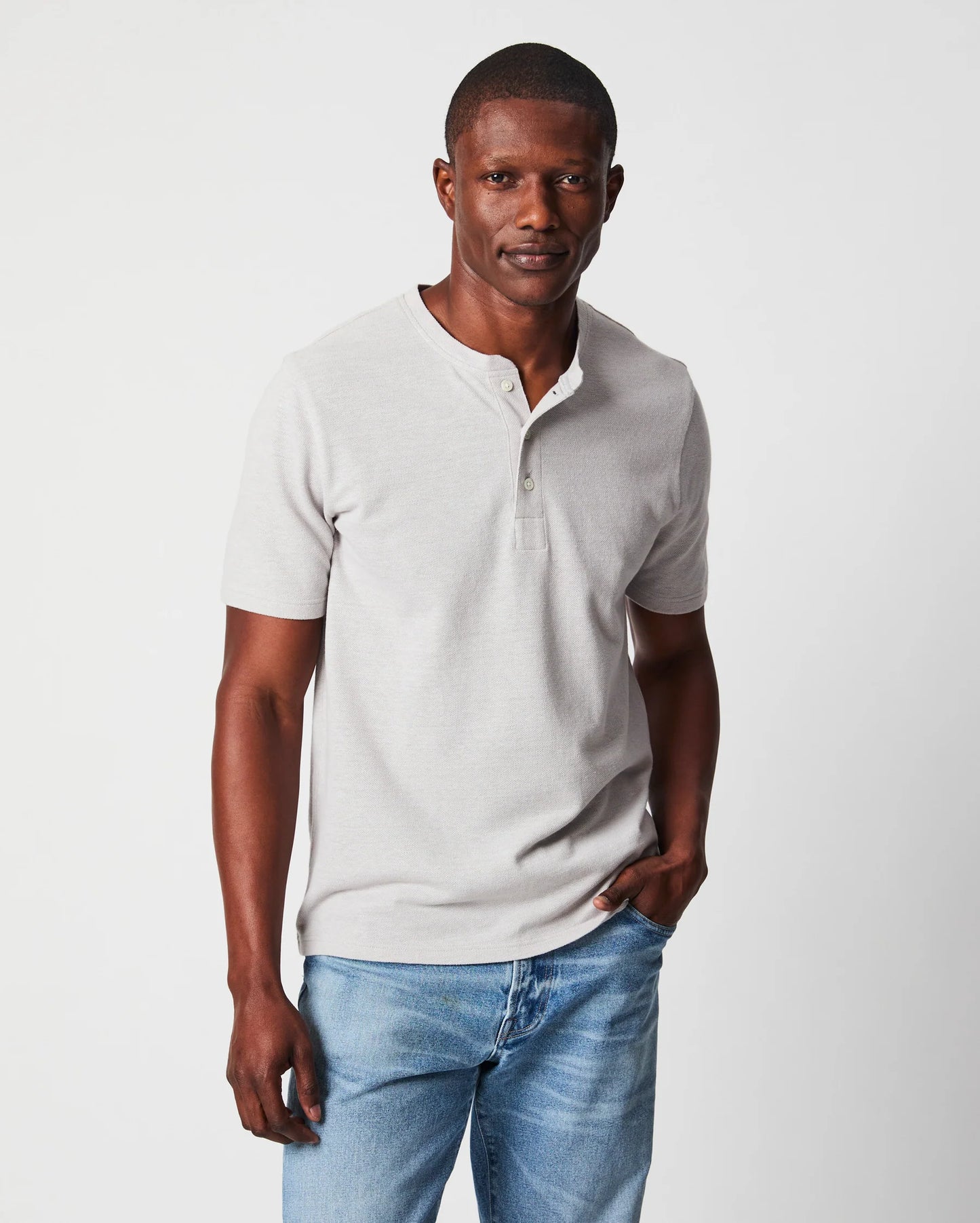 Hemp Cotton Henley T Shirts Billy Reid Silver S 