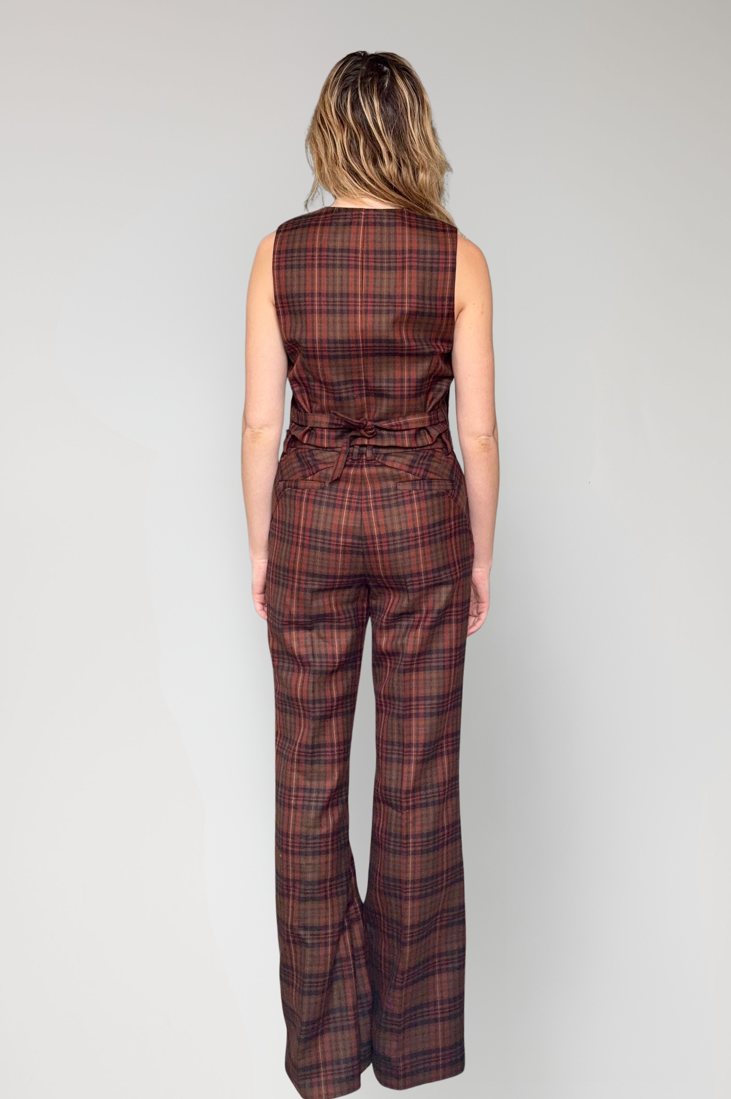 Sandy Pant in Fireside Plaid Wool Pants CHRISTINE ALCALAY