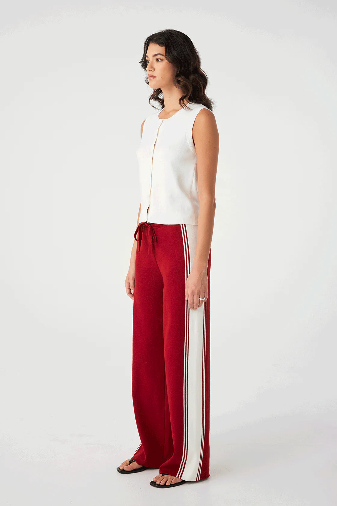 Finley Button Up Vest Sweaters Arcaa