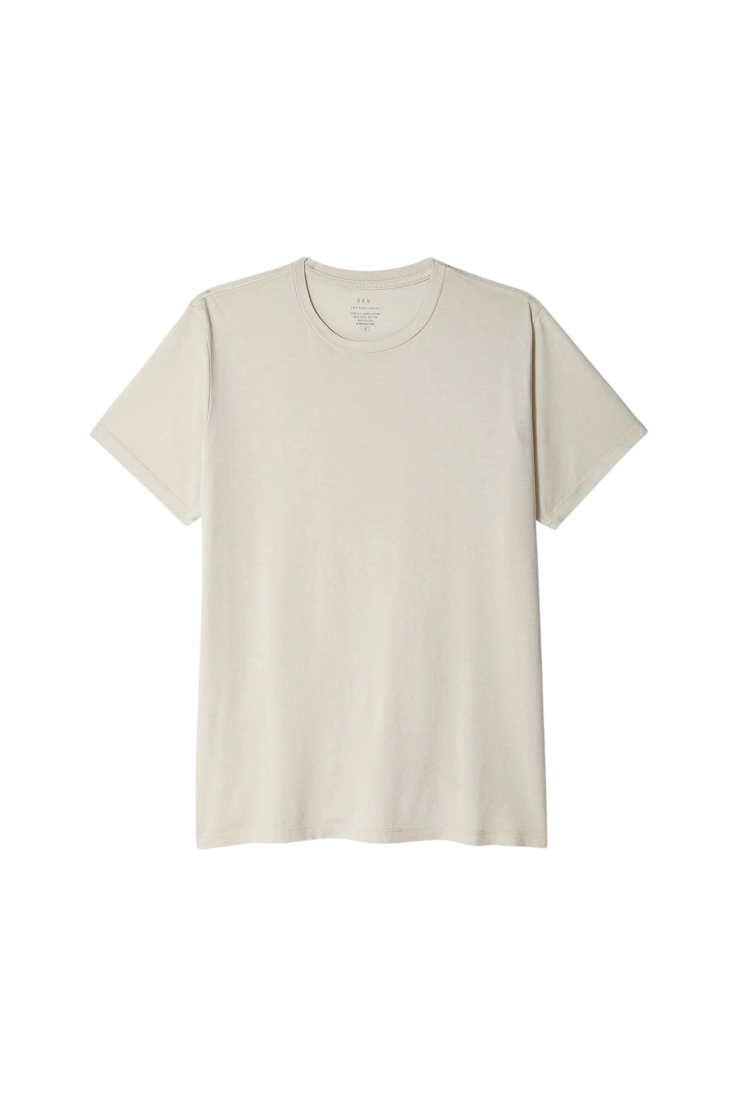 S/S Supima Jersey Crew Tee Shirts Save Khaki United White S