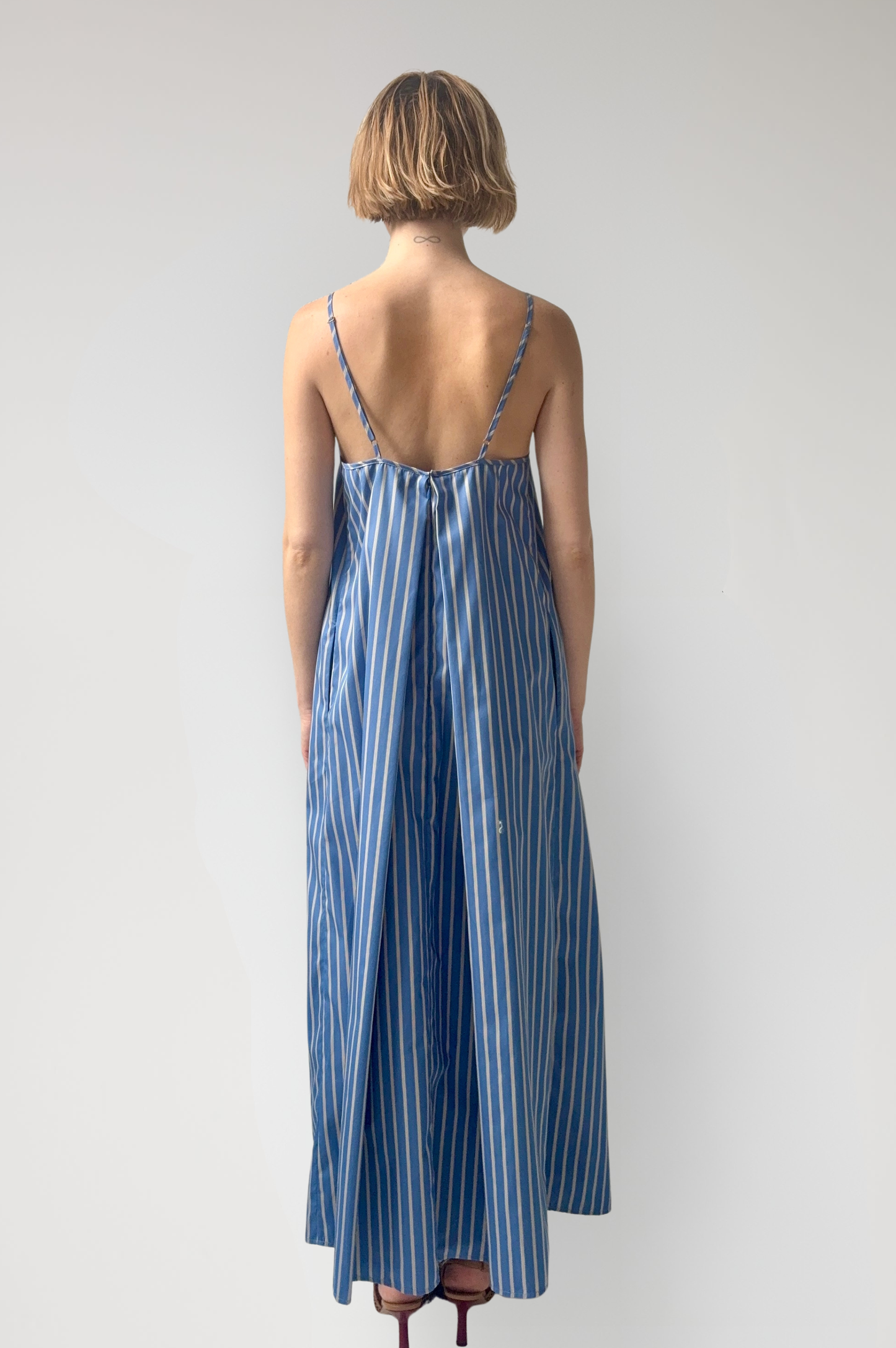 Jamie Dress in Striped Cotton Dresses CHRISTINE ALCALAY