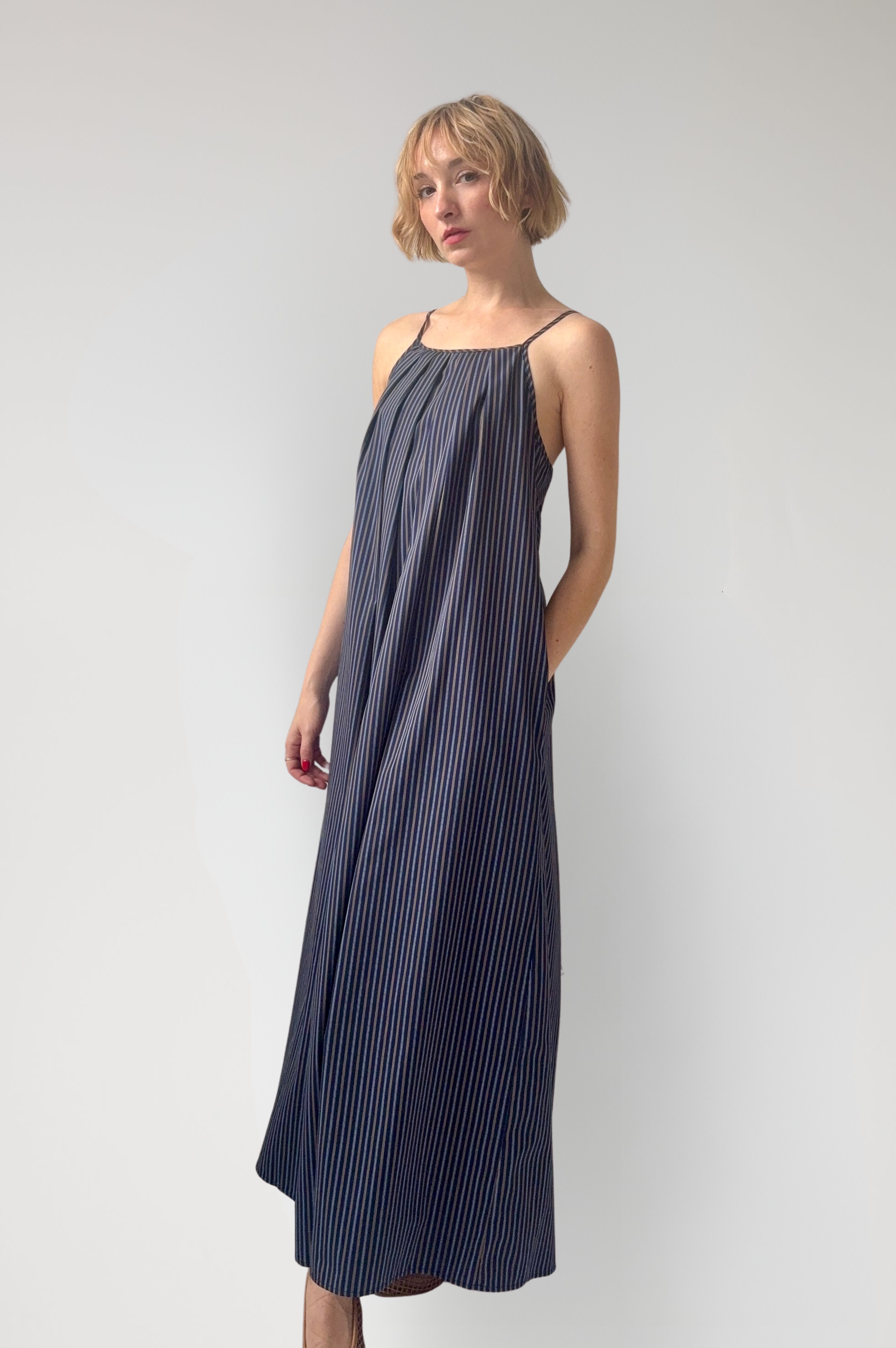Jamie Dress in Striped Cotton Dresses CHRISTINE ALCALAY