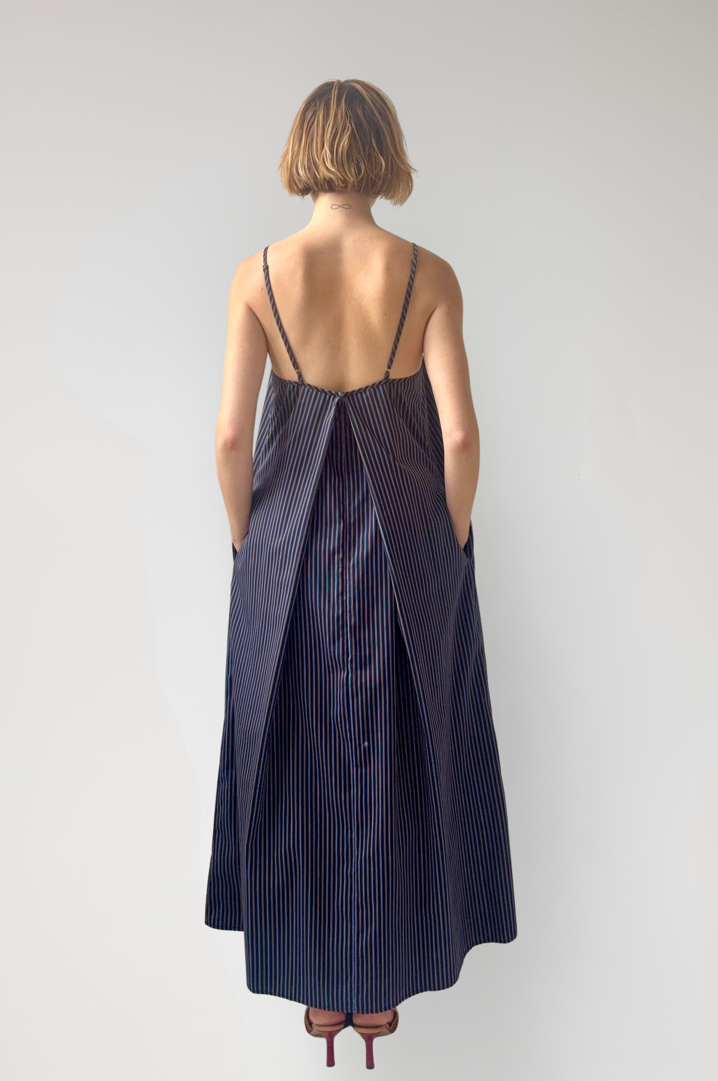 Jamie Dress in Striped Cotton Dresses CHRISTINE ALCALAY