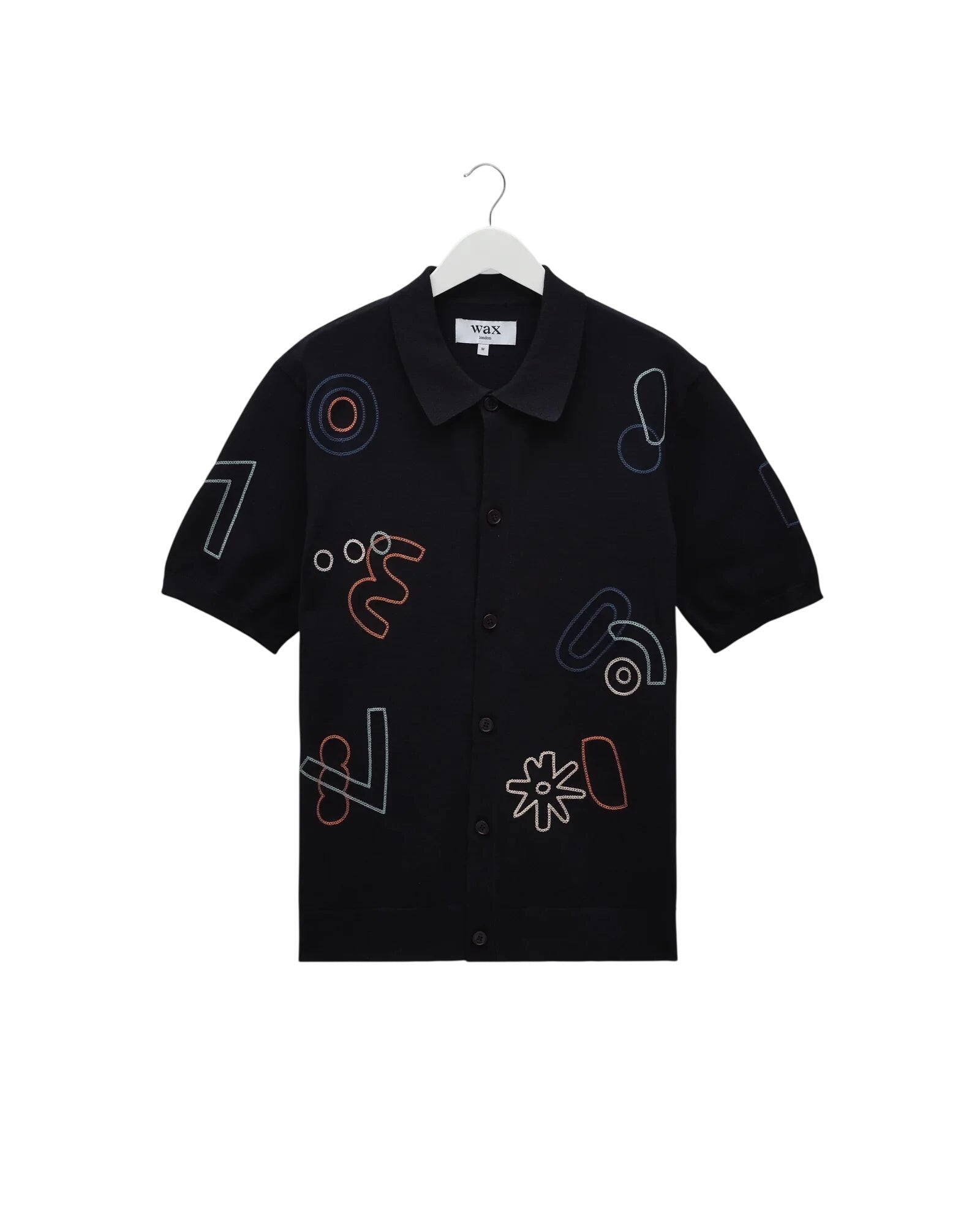 Tellaro S/S Knit Shirt - Embroidered Shirts Wax London