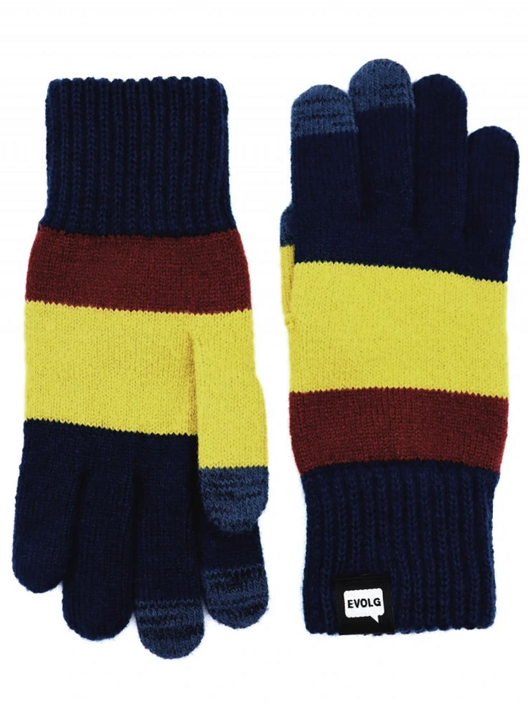Axis Touchscreen Glove Gloves Evolg Dark Blue/Mustard O/S