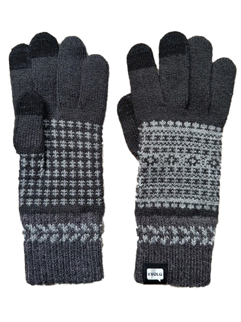 Fleur Touchscreen Glove Gloves Evolg Charcoal/Dark Gray O/S