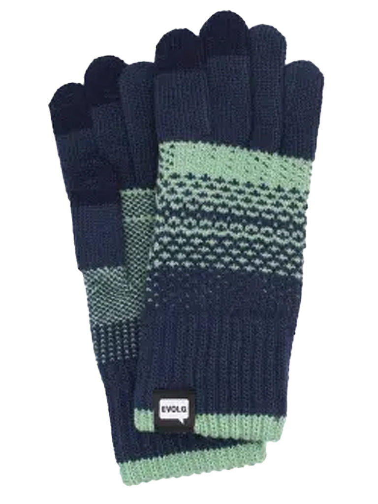 Tiara Touchscreen Glove Gloves Evolg Navy/Celadon O/S