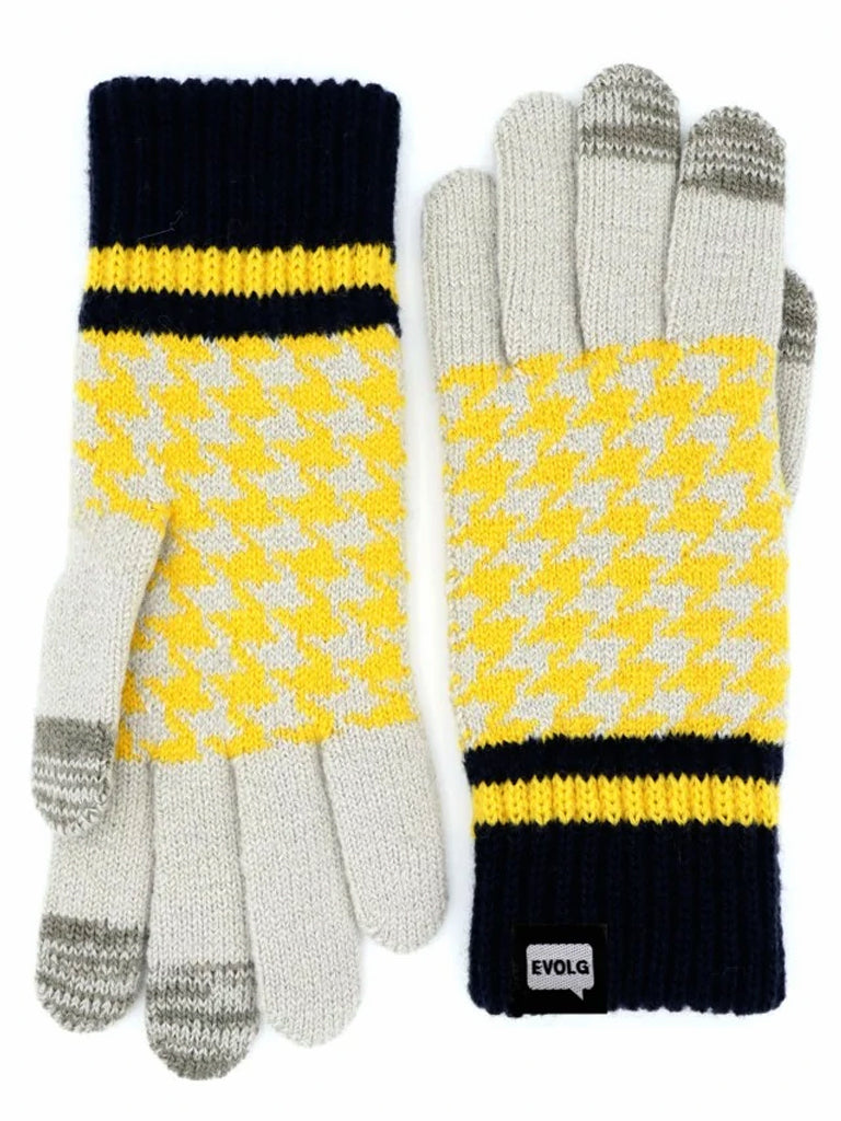 HT Touchscreen Glove Gloves Evolg Light Gray/Gold O/S