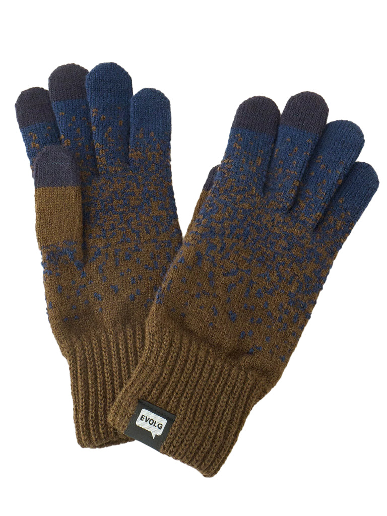 Scrub Touchscreen Glove Gloves Evolg Deep Blue/Brown O/S