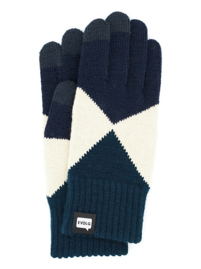 Mirage Touchscreen Glove Gloves Evolg Navy/Vanilla O/S