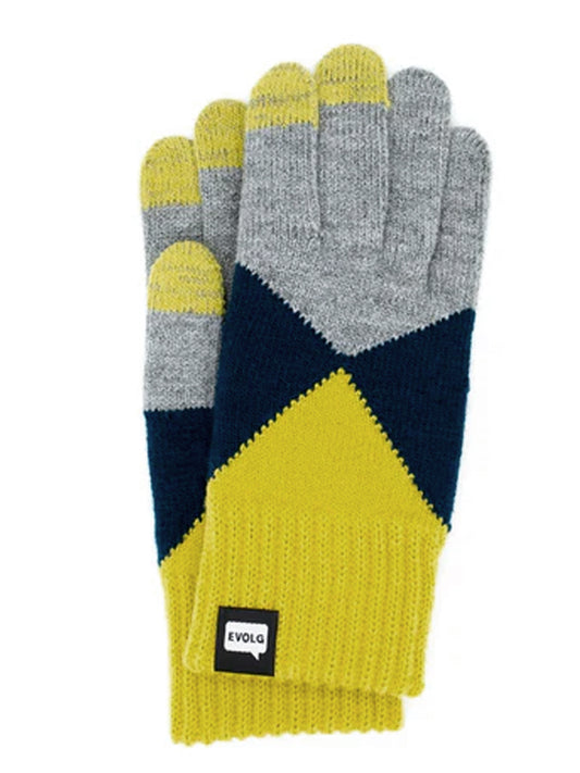 Mirage Touchscreen Glove Gloves Evolg Gray/Dark Blue O/S