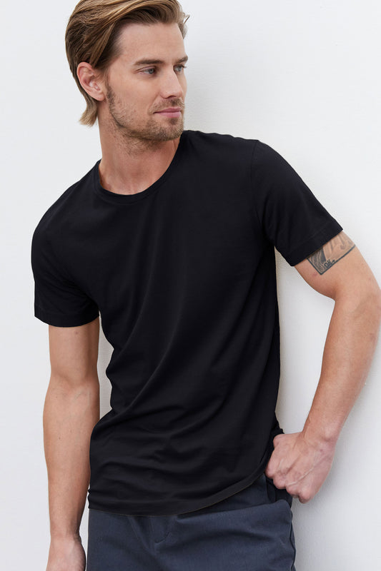 Howard T-shirt Tees Velvet by Graham & Spencer Black XL