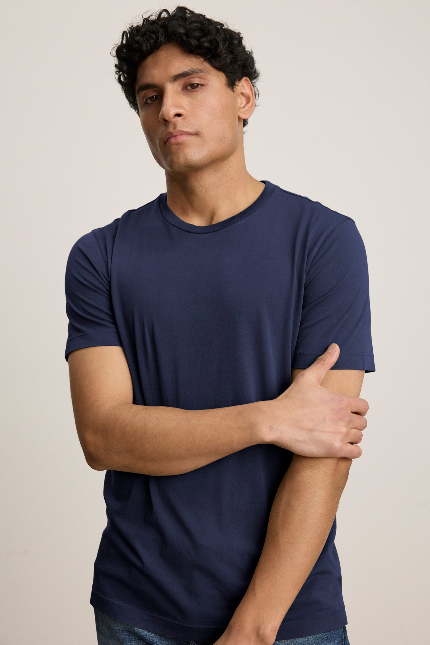 Howard T-shirt Tees Velvet by Graham & Spencer Midnight XL