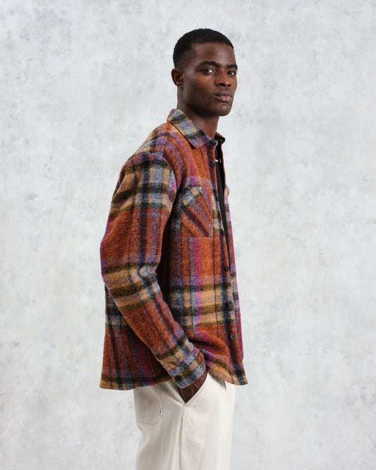 Whiting Over Shirt Wool Blend Check Tops Wax London   