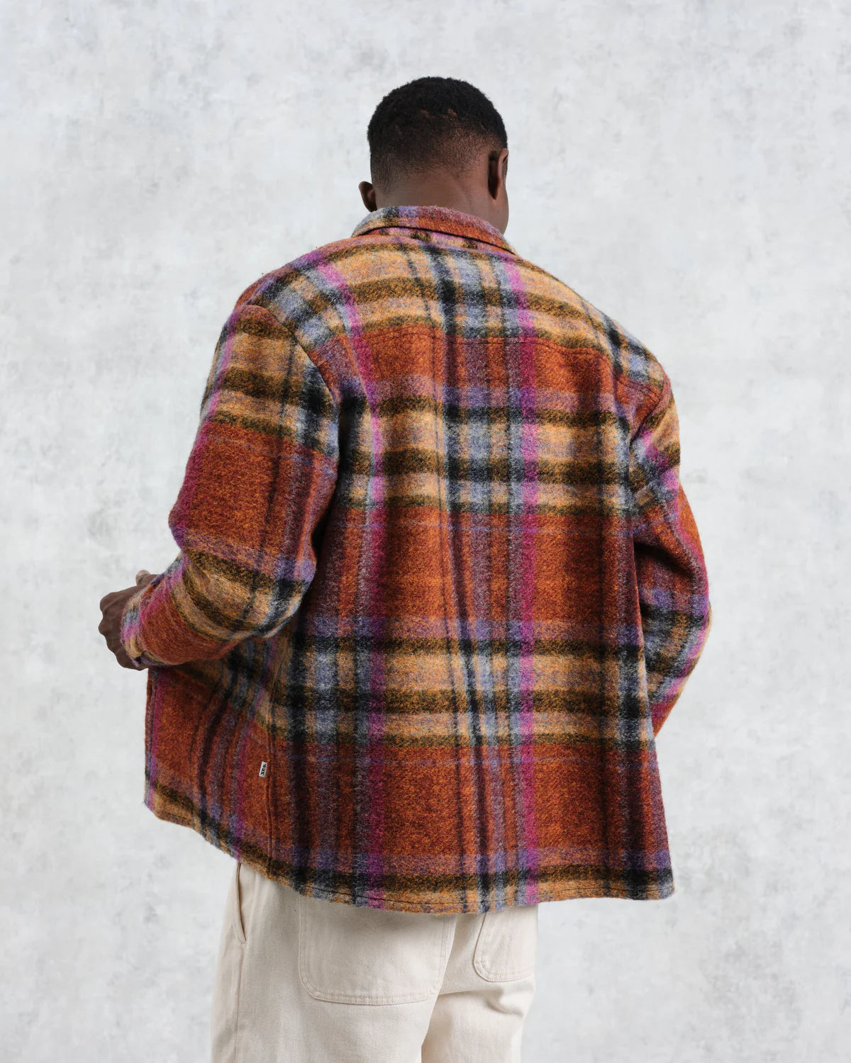 Whiting Over Shirt Wool Blend Check Tops Wax London   