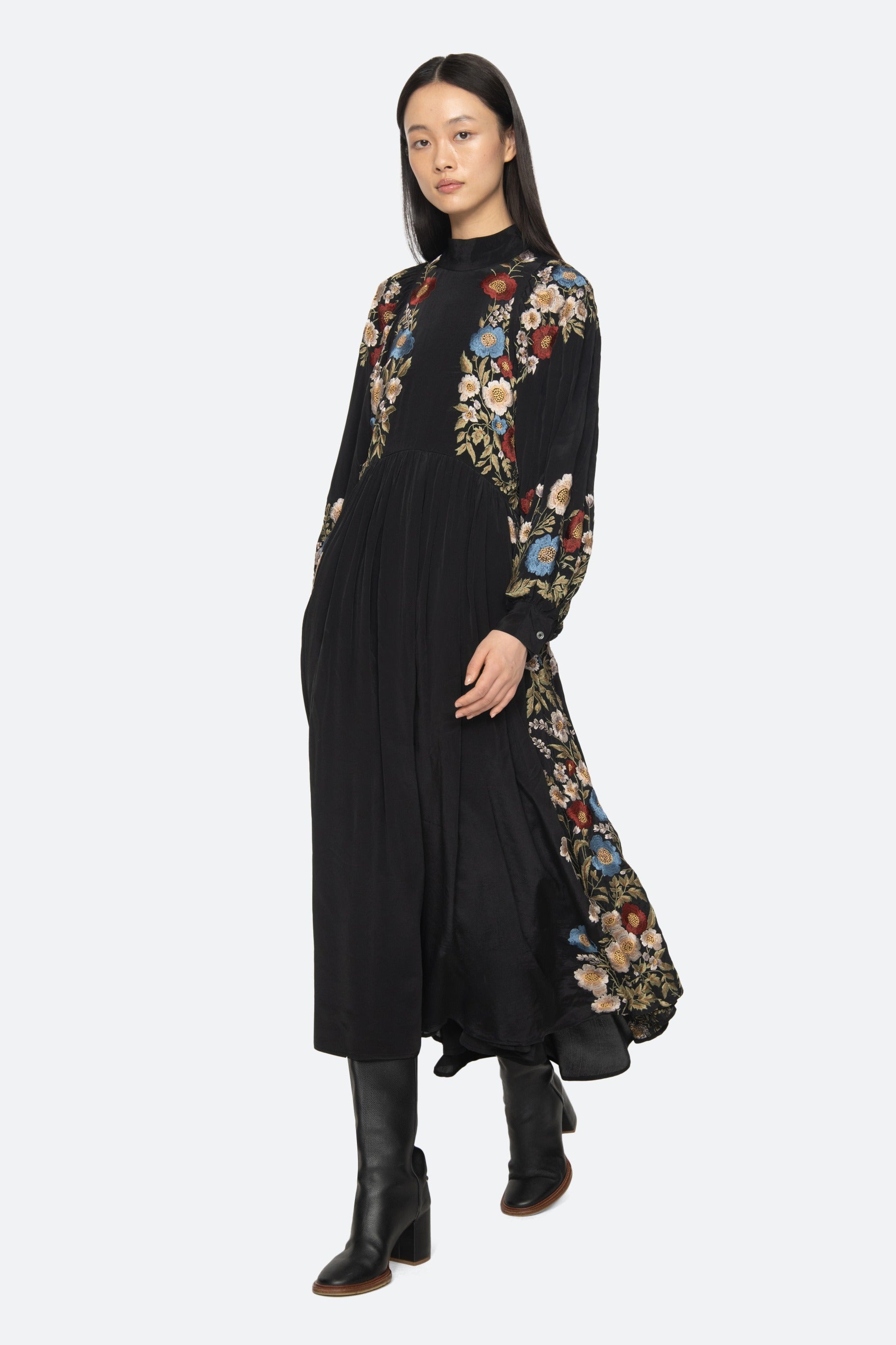 Ruwa Emb Long Sleeve Dress SEA NEW YORK - 1