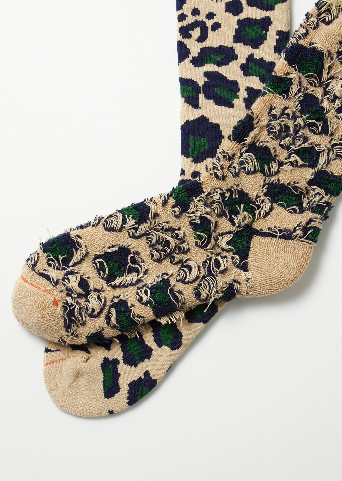 Pile Leopard Crew Socks Socks RoToTo - 4