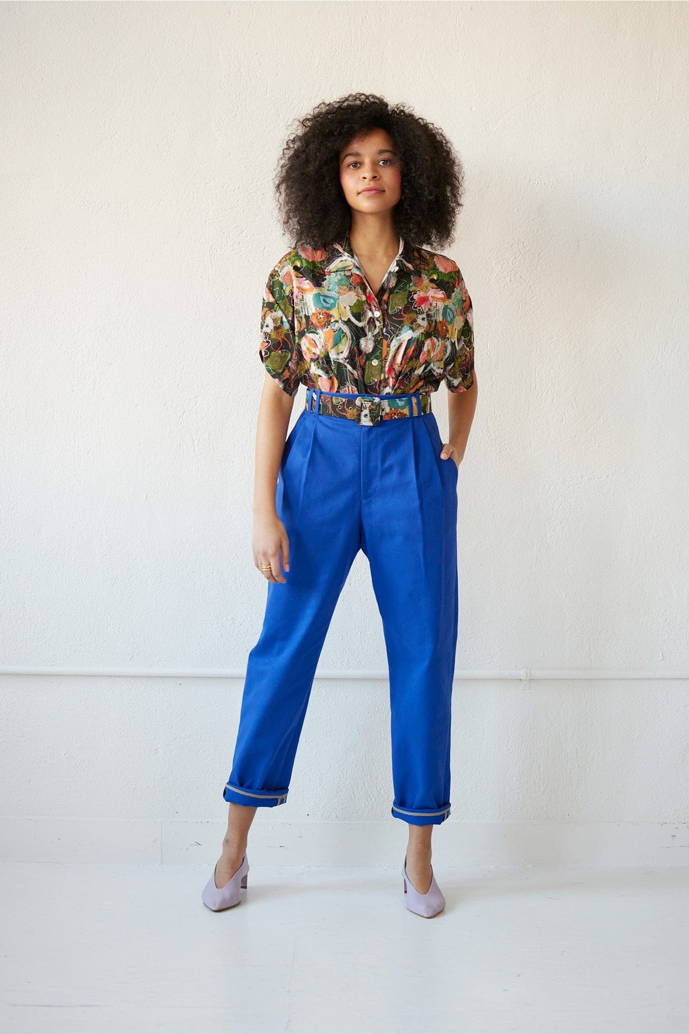 Sophia Pant in Cotton Twill Pants CHRISTINE ALCALAY