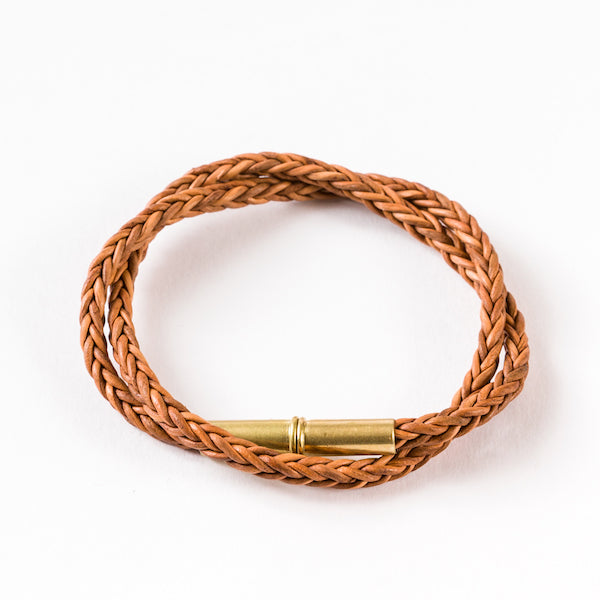 Flint Braid Bracelet, Small Leather Goods from Tres Cuervos Leatherworks in Natural 