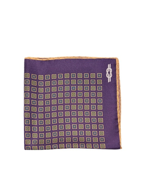 Kent Pocket Square - Squares, Ties & Pocket Squares from Trumbull Rhodes in Purple 