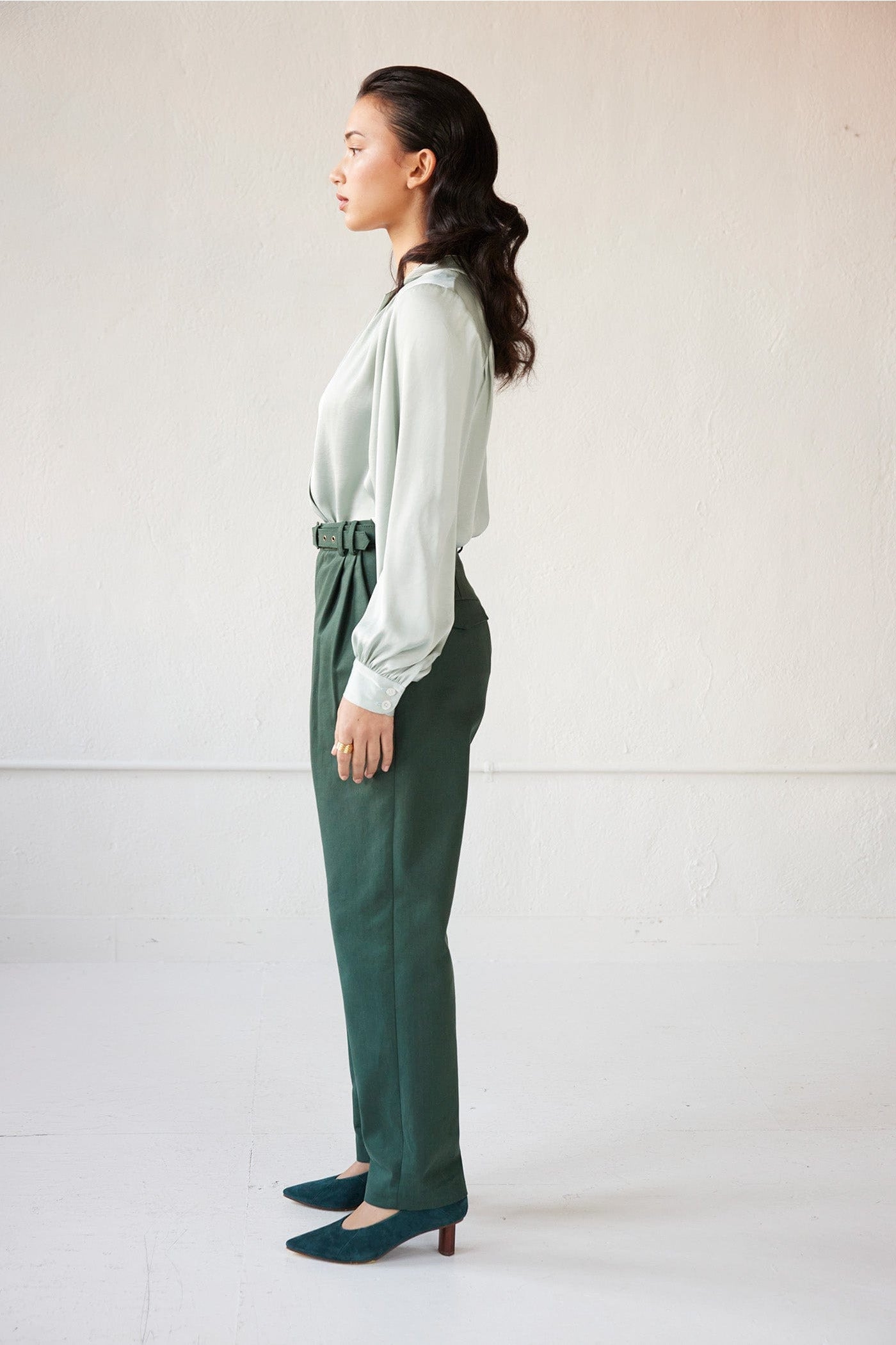 Sophia Pant in Cotton Twill Pants CHRISTINE ALCALAY