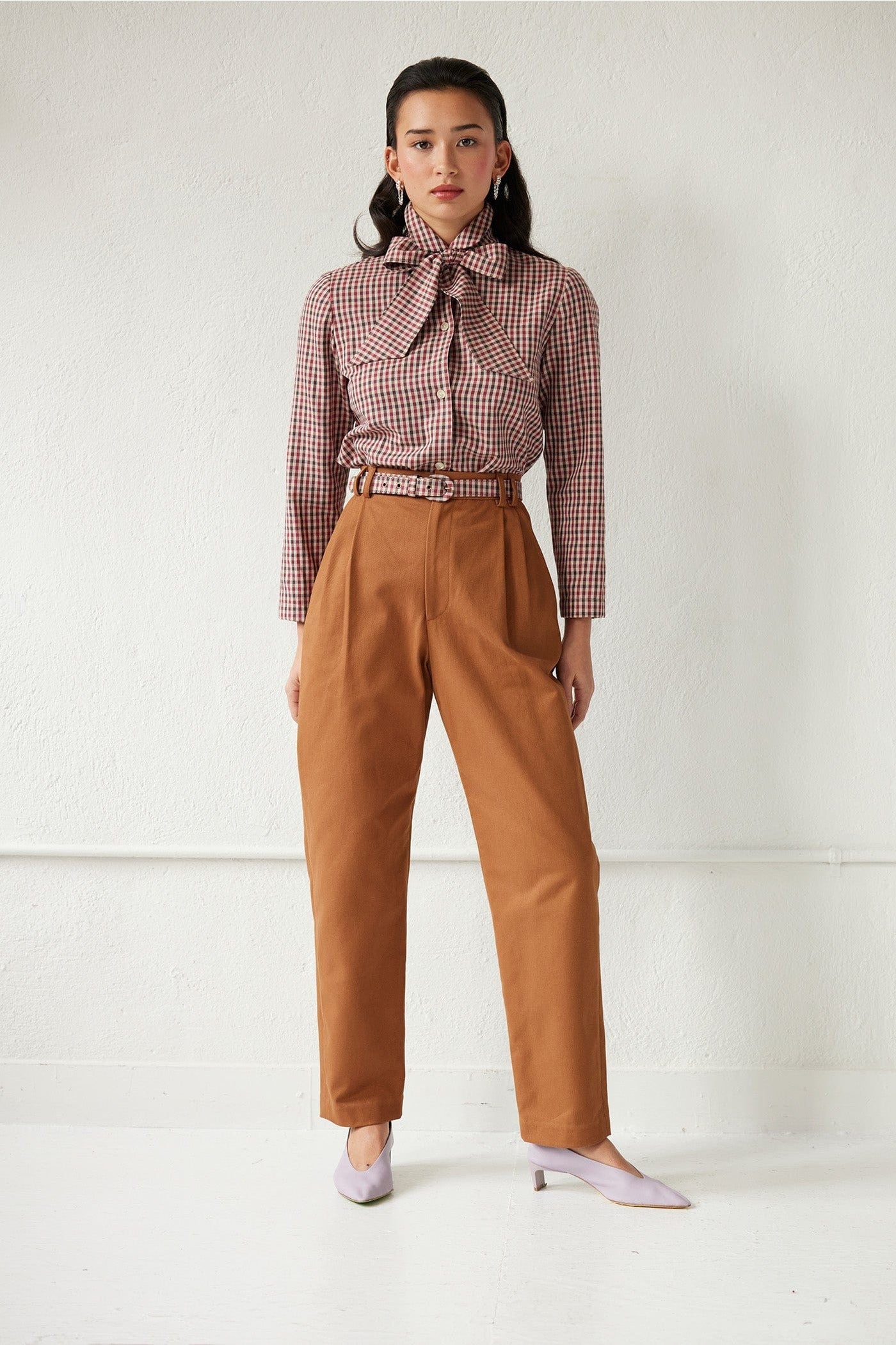 Sophia Pant in Cotton Twill Pants CHRISTINE ALCALAY