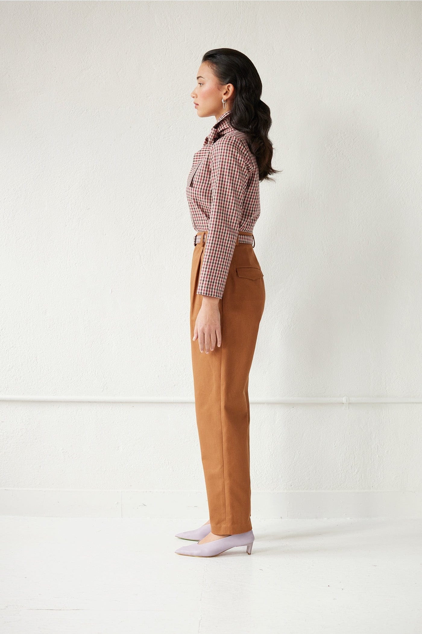 Sophia Pant in Cotton Twill Pants CHRISTINE ALCALAY