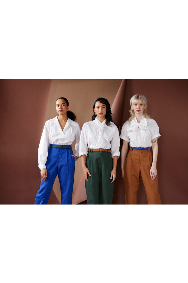 Sophia Pant in Cotton Twill Pants CHRISTINE ALCALAY