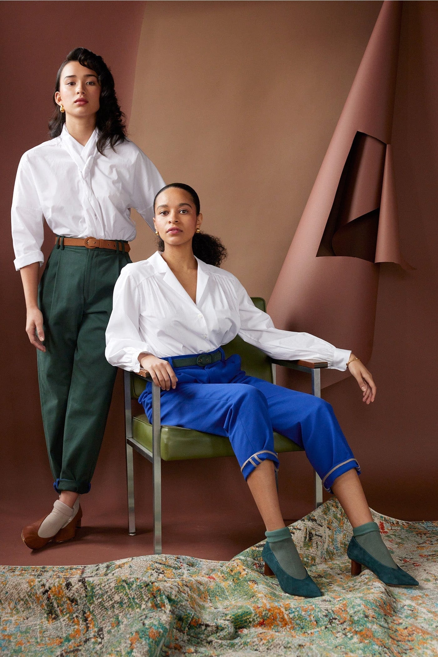 Sophia Pant in Cotton Twill Pants CHRISTINE ALCALAY