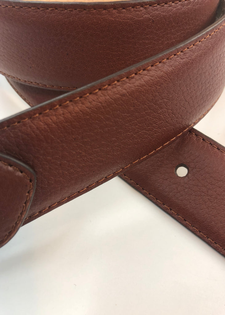 LEYVA two-tone braided leather belt for men