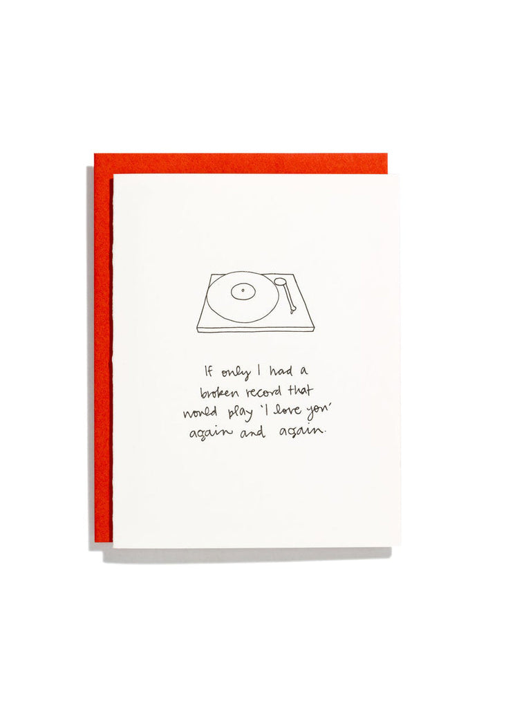 Greeting Cards, Cards from Shorthand Press in Broken Record 